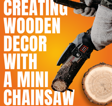 Easy Home Crafts: Creating Wooden Decor with a Mini Chainsaw